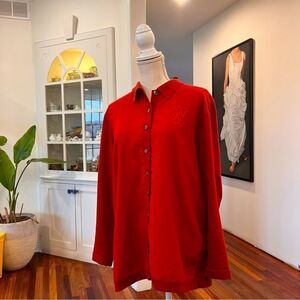 Hermes Red Button-Up Men's Shirt